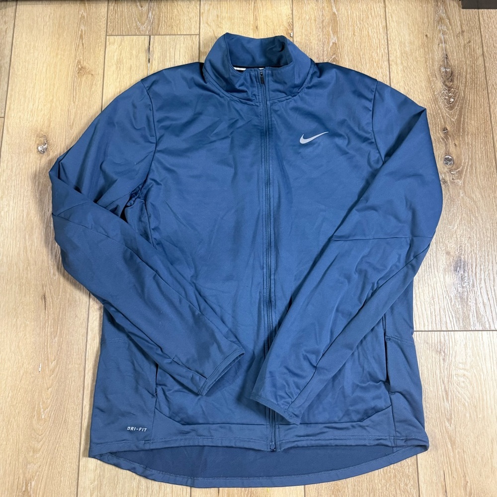 Nike Dri-FIT Training Full Zip Jacket Blue 883914-460 Men’s Size Large Running